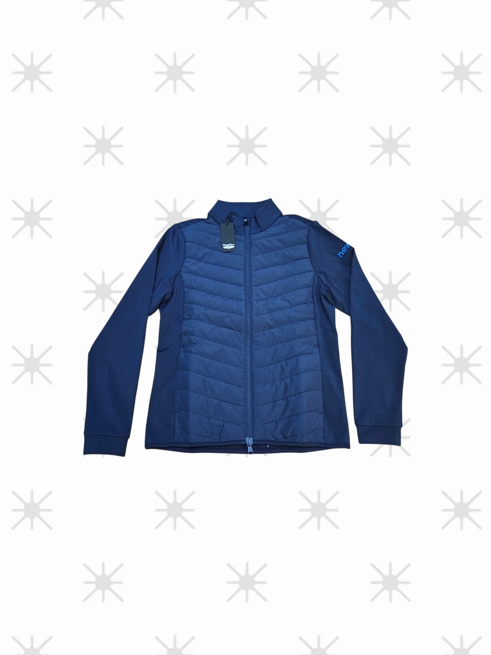 ​NWT Straight Down Women's Ida Hybrid Jacket Size Small Navy Blue Full Zip Golf